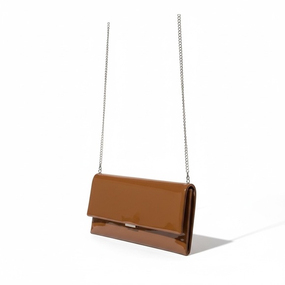 Steve Madden Handbags - Steve Madden Elegant Brown Chain Strap Clutch
